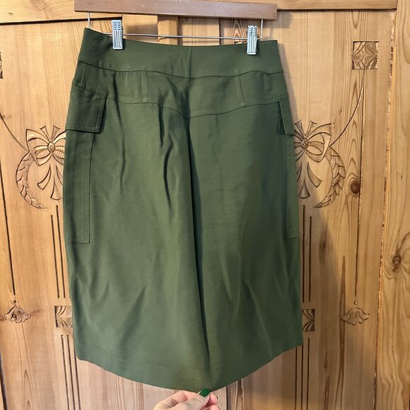 Target a new day Button Front Cargo Skirt Women’s SZ 2 in Olive Green - Picture 3 of 4